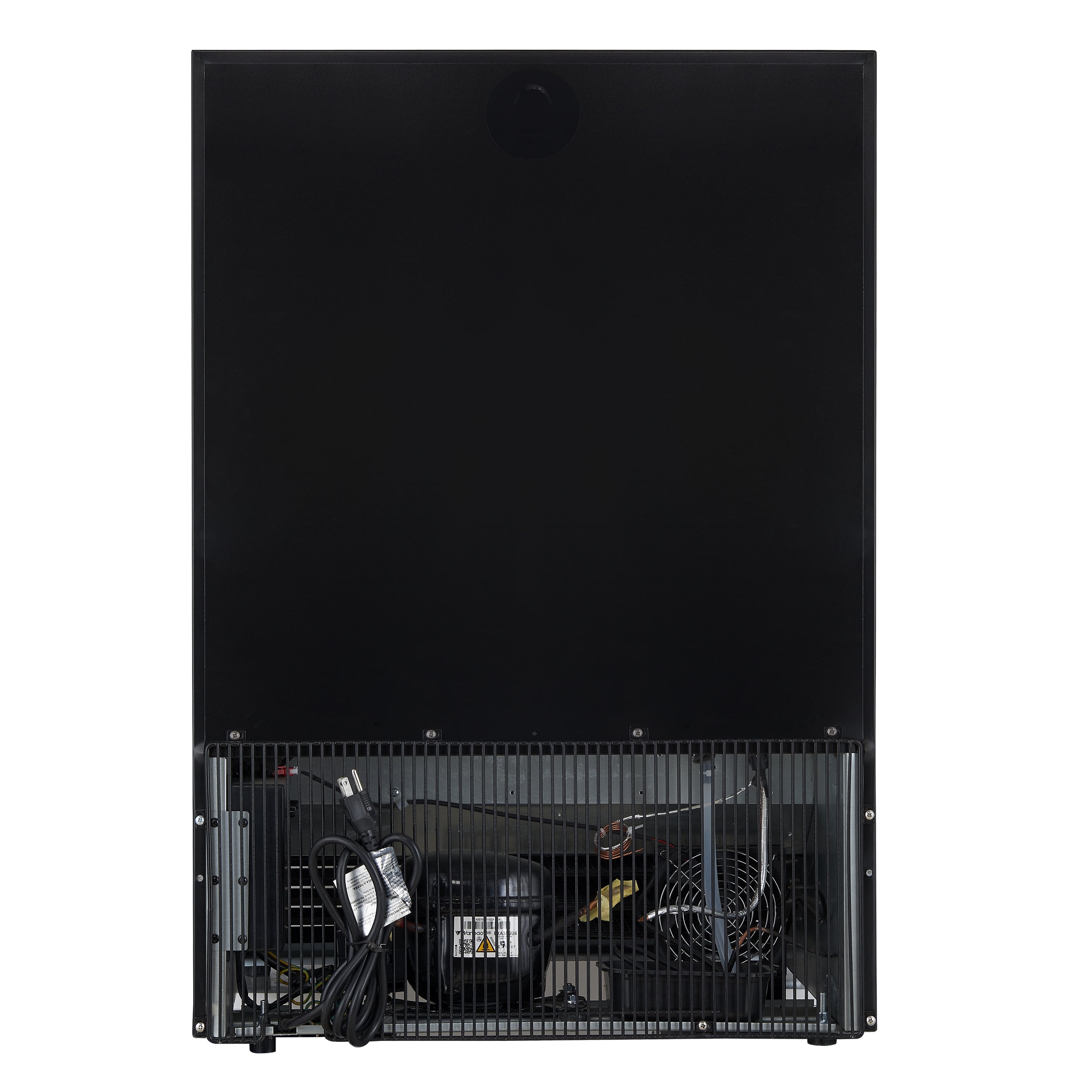 Forno Bacchino 24 Inch Wine Cooler, Black with Antique Brass Handles, with LED Lighting, Triple Glass Door, 51 Bottle Capacity, Built-In or Freestanding