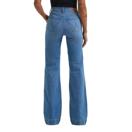 Wrangler Womens Be Spoke Bristol High Rise Trouser 28x34 Denim