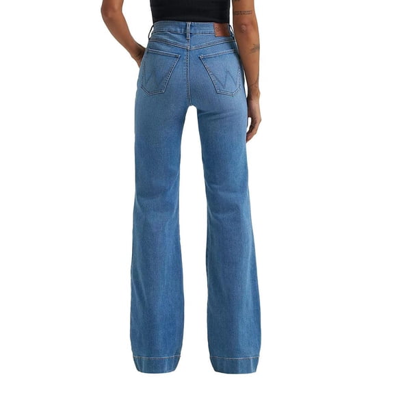 Wrangler Womens Be Spoke Bristol High Rise Trouser 27x32 Denim