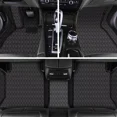 thumbnail image 5 of Car Floor Mats Custom Fit for 2019-2023 Toyota RAV4 (Not RAV4 Hybrid), Luxury PU Leather Full Set Floor Liners 3D Modeled All Weather Protection Black, 5 of 8