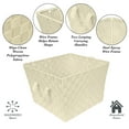 thumbnail image 5 of Simplify Large Woven Fabric Storage Basket in Ivory, 5 of 7