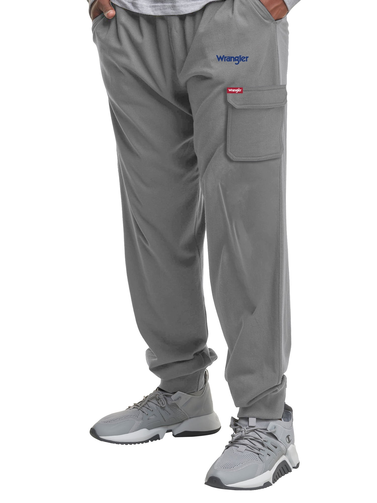 Wrangler Men's Big and Tall Cargo Sweatpant ,Big Size Up To 6XL And Tall Size Up To 4XT