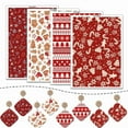 thumbnail image 4 of Transfer Paper Christmas Transfer Paper for Earrings Clay Transfer Sheets, 4 of 20
