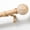 Brown, variant on NewBuros Wood Curtain Rod for Windows 32 to 48 Inch, 1" Diameter Heavy-Duty Curtain Rods Set, with Decorative Embossed Wood Grain Leaf Finial, Sturdy Rust-Proof Adjustable Design, Brown