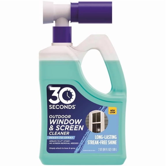 30 Seconds Cleaner 1035845 64 fl oz Cleaner No Scent Window Cleaner Liquid