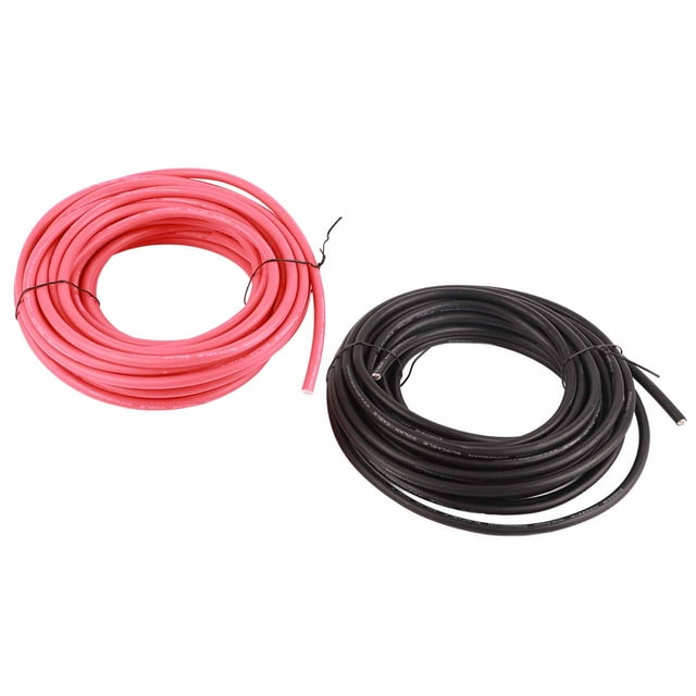 Cable solar Nikou 2 piezas Cable de cobre estañado para panel solar Tecnología avanzada