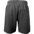 thumbnail image 3 of ProGo USA Men’s Shorts – Classic Fleece Workout Shorts - Men Shorts Casual with Elastic Waist (Charcoal, X-Large), 3 of 7