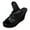 Black1, variant on Womens Platform Wedges Open Toe Casual Soft Leather High Heels Sandals Comfy Arch Support Slip on Slides White Size 9.5