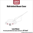 thumbnail image 3 of Cover Bonanza Walk Behind Mower Cover, Fits gas, electric, and push reel mowers with decks up to 25"W, 3 of 5