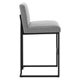 thumbnail image 4 of Modway Indulge Channel Tufted Fabric Bar Stools in Light Gray, 4 of 10