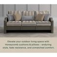 thumbnail image 3 of Stripe Taupe Deep Seating Cushion Set, 3 of 8