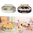 thumbnail image 2 of Automatic Rotating Table Display Stand Dessert Turntables Rotary Sushi Machine for Displaying Macarons,Cupcakes,Desserts, 2 of 19