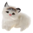 thumbnail image 2 of Juguetes de Peluche Estatuillas de Gato Regalos para \ , 8 cm Hugo Gato realista, 2 of 10
