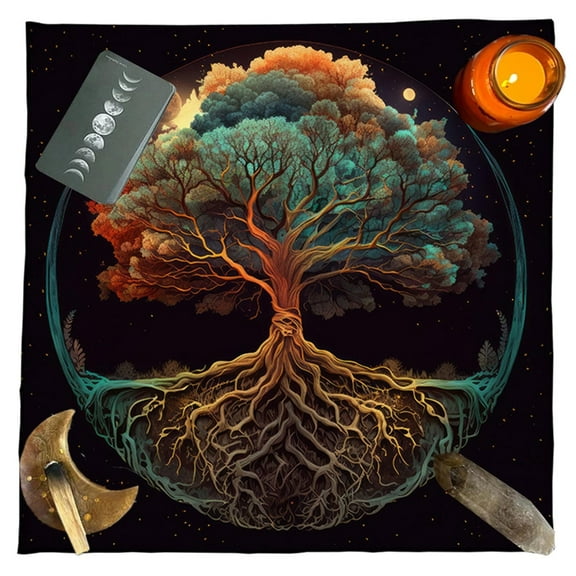 Trees Of Life Altars Cloth Tarots Cards Tablecloth Tapestry Witchcrafts Supply