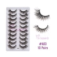 thumbnail image 1 of False Eyelashes Natural Look 10 Pairs Reusable Adhesive Eyelashes, 1 of 4