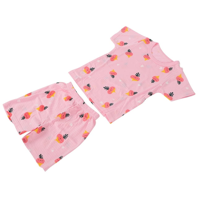 Conjunto De Pijamas De Verano Para Bebés Elegante Y Lindo Traje De Ropa De Verano Para Bebés Transpirable Cómodo Agradable A La Piel Cintura Elástica Para Ropa De Verano ANGGREK Otros