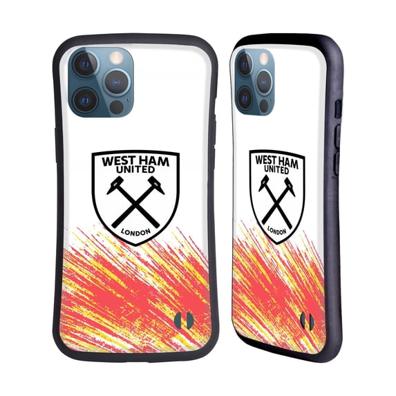 Head Case Designs Officially Licensed West Ham United FC 2022/23 Crest Kit Third Hybrid Case Compatible with Apple iPhone 13 Pro Max