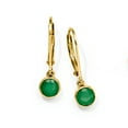 thumbnail image 3 of Ross-Simons 1.10 ct. t.w. Bezel-Set Emerald Drop Earrings in 18kt Gold Over Sterling, Women's, Adult, 3 of 6