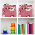thumbnail image 7 of GZHJMY 1 Pack Love Heart Bear Large Storage Basket,Valentine's Day Collapsible Toy Storage Box Waterproof Laundry Basket with Handle for Home Closets, Offices, Bedroom, 7 of 7