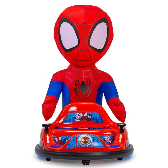 Marvel Spider-Man Spidey ImaginAir 6V Powered Ride-On Bumper Car with Inflatable Character
