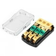 thumbnail image 4 of 0/2/4 Gauge In To 4/8/10 Gauge Out 60A 3 Way Mini ANL Fuse Holder Distribution Block for Auto Audio System, 4 of 5