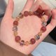 thumbnail image 5 of Pulsera de cristal rosa natural Pulsera de mujer Pulsera A Pulsera, 5 of 9