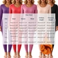 thumbnail image 3 of Tawop Women Thermal Sets Winter Scoop Neck Fleece Lined Thermal Underwear Sets Tops & Long Johns,Fall Stretchy Warm Base Layer Clothing, 3 of 9