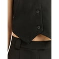 thumbnail image 4 of Scoop Women's and Women's Plus Linen Blend V-Neck Button Vest, Sizes XS-4X, 4 of 4