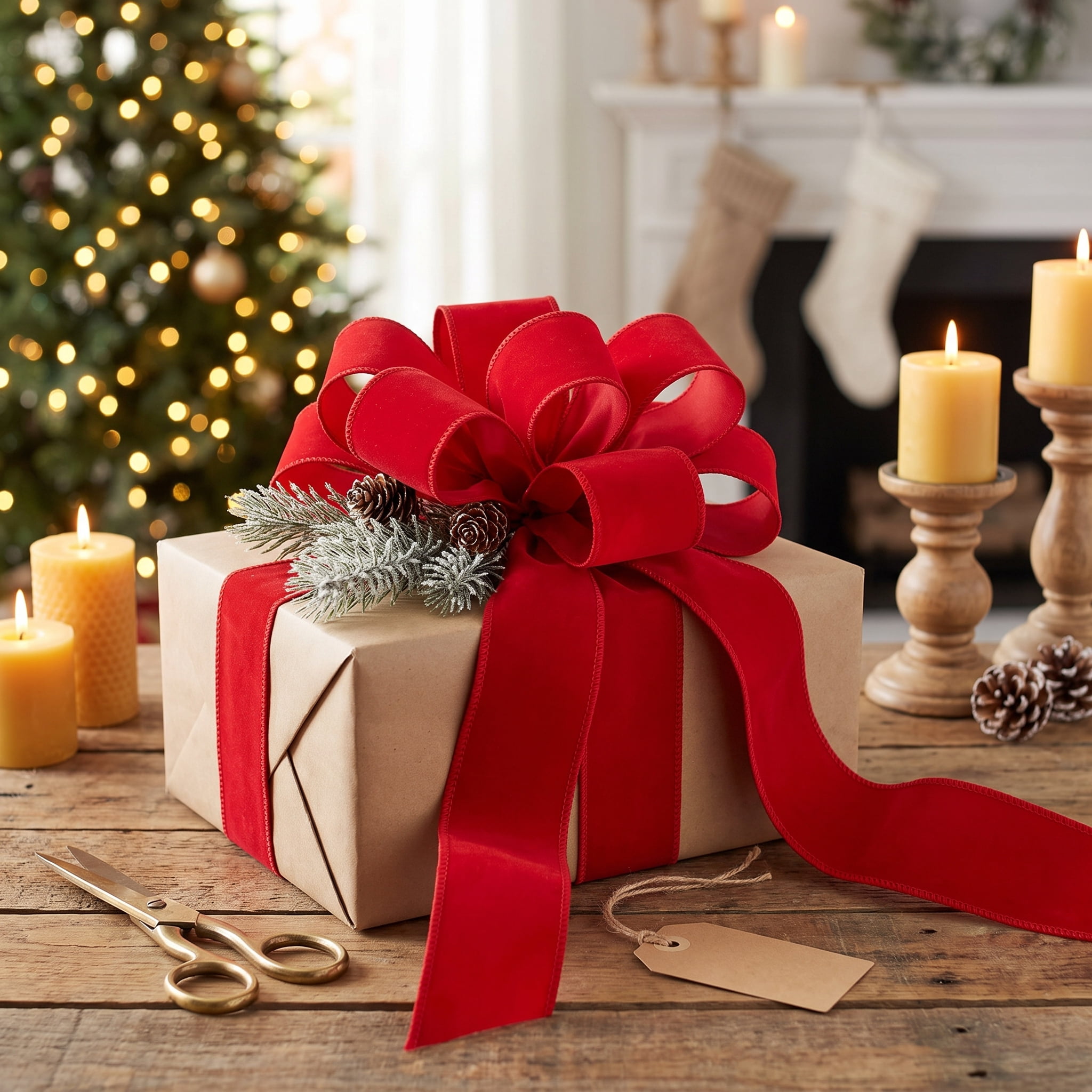 Red Velvet Christmas Ribbon, 2" x 30', by Holiday Time