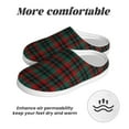 thumbnail image 6 of Zufioo Tartan Plaid Print Adult TPR Cotton Slippers,Winter Home Cotton Slippers Suitable for Adults, Men and Women, Indoor and Outdoor-8, 6 of 7