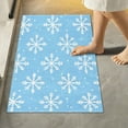 thumbnail image 2 of Yayeee Bath Rug for Bathroom Floor Non Slip Contour Fluffy Soft Absorbent Mat, 20"x24", Snowflake Pattern, 2 of 7