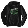 thumbnail image 2 of Look Up To The Heavens Religious Hoodie Sweatshirt Women Brisco Brands S, 2 of 6