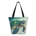 thumbnail image 3 of Fotbe Watercolor Turtle1 Pattern Beach Tote,Shoulder Handbag,Spacious Tote Bag,Lightweight Travel Bag,Versatile Shopping Bag, 3 of 9