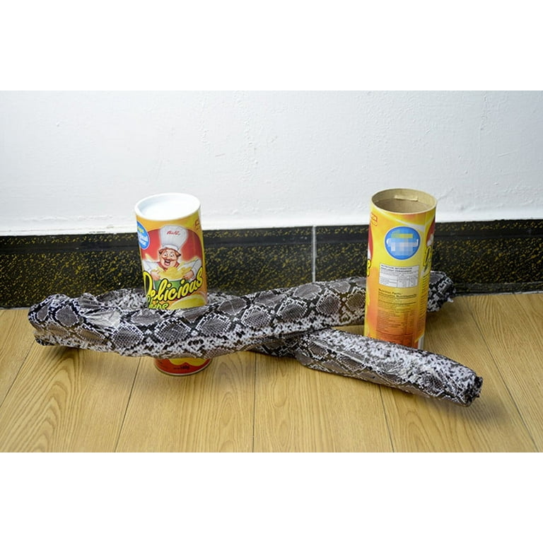 BUTORY Potato Chip Snake Jump Spring Snake Toy Gift April Fool Day  Halloween Party Decoration Jokes in A Can Gag Gift Prank 