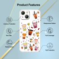 thumbnail image 5 of Clear Phone Case With Milk Tea Graphic 360 Degree Full Protection Phone Cover For IPhone 11 12 13 14 15 Pro Max XR X/XS 7 8 Plus SE Mini, 5 of 5