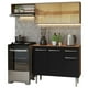 thumbnail image 1 of Madesa Alacena de Cocina Integral Compacta 165 cm Emilly Rustic/Negro 04, 1 of 9