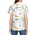 thumbnail image 7 of Wukai Dinosaur Youth Unisex Short Sleeve T-Shirt for Boys, Girls, Teens, and Kids-X-Small, 7 of 7