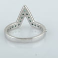 thumbnail image 2 of KIRAN FINE JEWEL Round Green Emerald Wedding Ring 925 Sterling Silver Wedding Anniversary Engagement Band Ring Statement Jewelry Gift For Her, 2 of 5