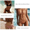 thumbnail image 5 of Briana Williams 6Pcs Belly Button Rings,Surgical Steel Belly Rings for Women Pearl Sparkling CZ Clicker Piercing Jewelry Navel Piercings Pack,Silver, 5 of 7