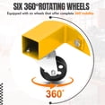 thumbnail image 3 of Jotoa Folding Engine, Crane Hoist Lifter, Heavy Duty Steel with 6 Iron Caster Wheels, Yellow 2 Ton(4000lbs), 3 of 7