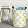 thumbnail image 6 of Vsdgher Yellow Rubber Duck Waterproof Round Large Laundry Basket -Toy Storage Basket, Perfect as Hamper, Kids Room Storage, and Toy Containment-Medium, 6 of 6