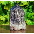 thumbnail image 2 of Stunning Blue Amethyst Point Statue Crystal Pointed Cluster for Healing Stone & Spiritual Home Decor, Sacred Crystal Gift Chakra Balancing, Serene Energy Enhancer for Yoga & Reiki 1290gm, 2 of 3