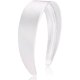 thumbnail image 1 of wonima44 AHONEY White Headband for Women Girls Satin Silk Headband Non Slip 1.57" Wide Plain Head Band Solid Hair Band DIY Halloween Holiday Fasion Hair Accessories Gifts, 1 of 1