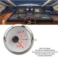 thumbnail image 3 of 52MM Bateau Jauge de Compensation, DC9-32V Bateau en Acier Inoxydable Trim Balance Jauge Mètre, Précision de Lecture Jauge de Compensation Marine avec 7 Rétro-Éclairage de Couleur, Jauges Marines pour Yachts,, 3 of 8