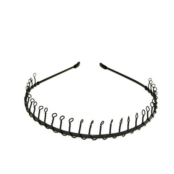 Diadema con banda para el cabello para hombre, invisible, deportiva, moderna, estilo simple, para la espalda, con ondas, pinza para el cabello, artículo digno de regalo