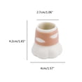thumbnail image 2 of Paquete de 4 protectores de patas de silla para suelos de madera, bonitas fundas protectoras de suelo para patas de silla de silicona con forma de pata de gato, 2 of 13