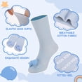 thumbnail image 3 of Bocaoying 5 Pairs Silly Socks for Toddler, Non-Slip 3D Cartoon Animal Design, Cotton Crew Socks with Letter Grippers, Age 1-3, 3 of 10