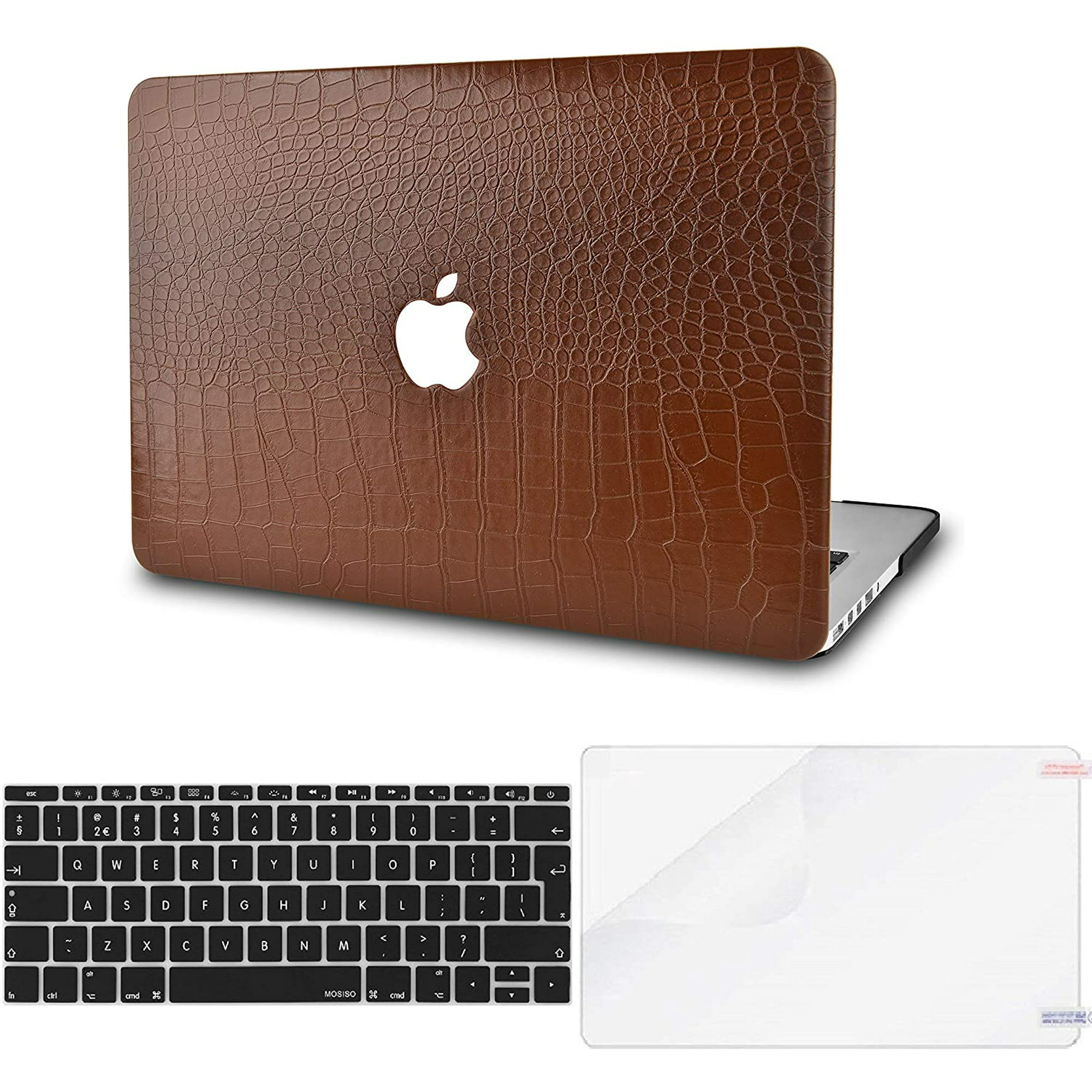 KECC Laptop Case for MacBook Air 13 w/ Keyboard Cover Plastic Hard Shell  Case A1466/A1369 2 in 1 Bundle (Rainbow Mist)