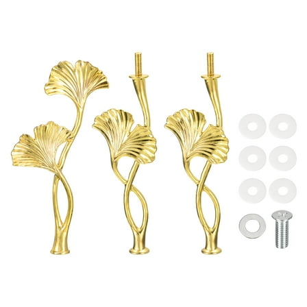 Uxcell 1 Set 3-Tier Cupcake Stand Hardware Fittings for Cake Stand, Blossom Gold