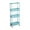 Blue, variant on Multi-Layer Movable Plastic Storage Rack - Large Capacity Rolling Storage Organizer for Living Room, Bedroom, Kitchen, and Bathroom - Durable ABS Material with Guardrails and Wheels